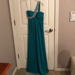 Teal size 0/2 prom dress